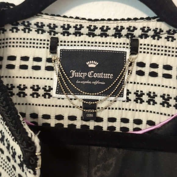 Juicy Couture Black & White Patterned Jacket coat - Picture 9 of 11